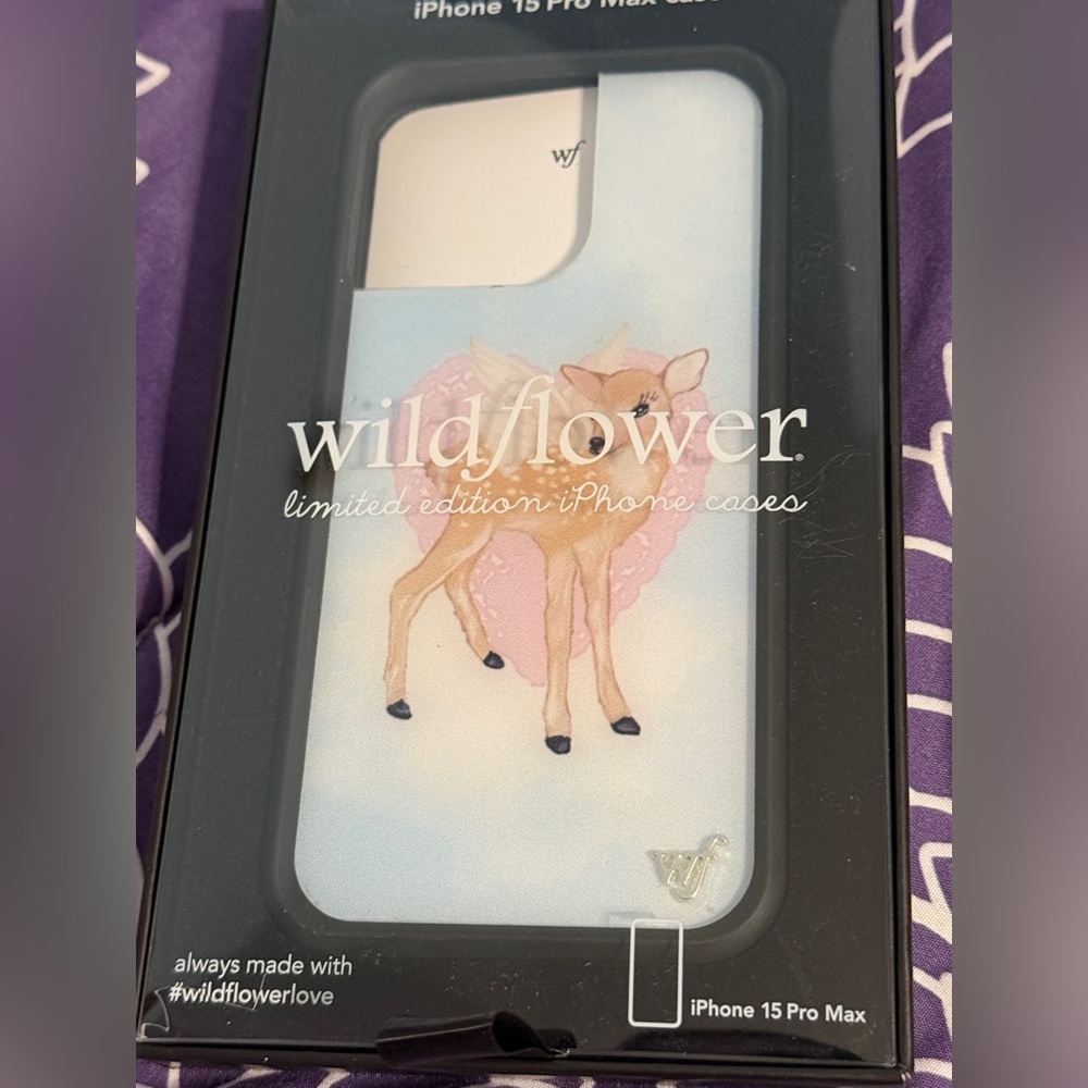 Wildflower iPhone 15 Pro Max Case - Fawn Angel
